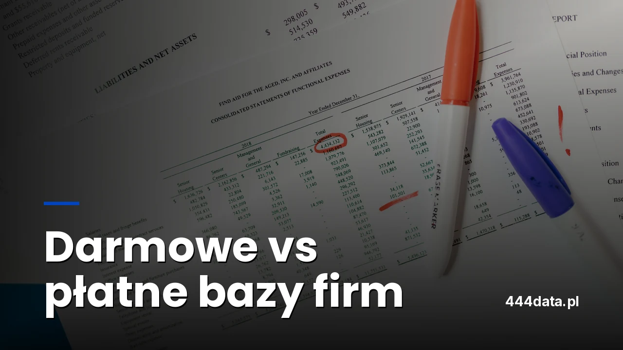 Darmowe vs płatne bazy firm - co się bardziej opłaca